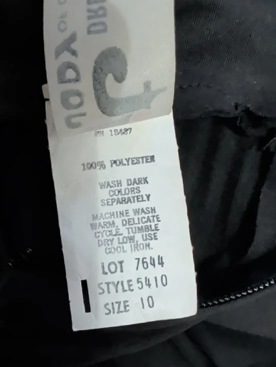 Vintage JT Dress Co Elegant Black Pleated Maxi Dress with Sheer Overlay Women 10 - Picture 8 of 8